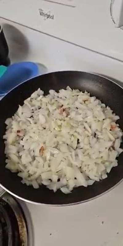 I just realized I have a video of cooking onions for some reason. Here you go.