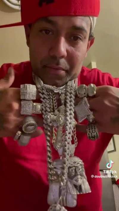 Damn bro is iced out