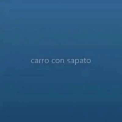 Carro con sapato 😎