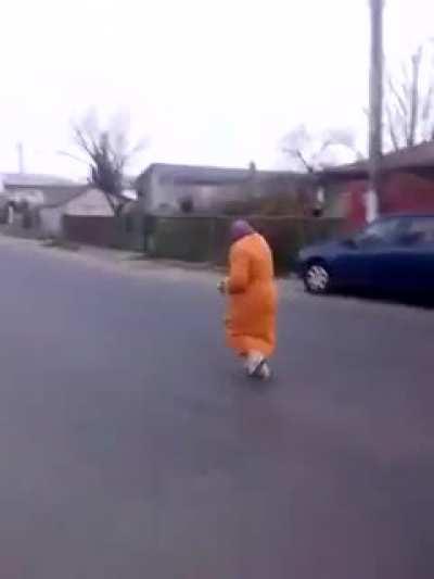 Just WTF are they doing to this old woman?