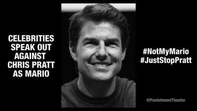 Celebrities Against Chris Pratt as Mario