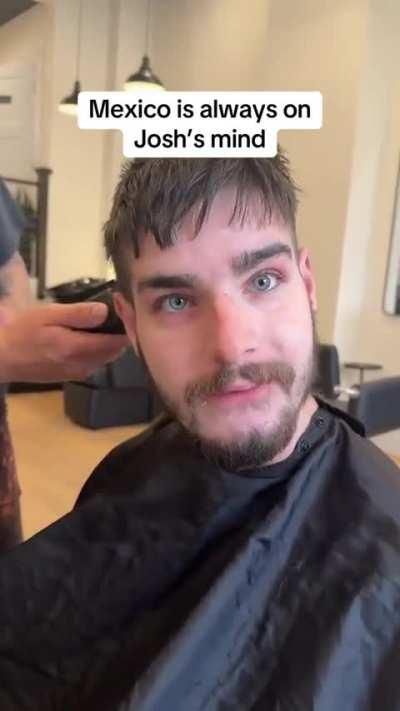 Josh gets a haircut