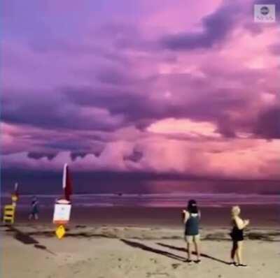 🔥 Lightning in the purple skies of Port Douglas, Australia