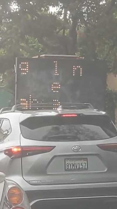 Was stuck in traffic and...