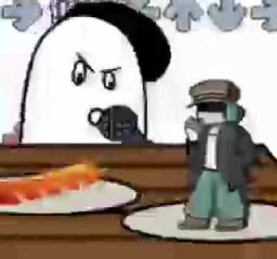 Garcello gets turned into a stock image hamburger