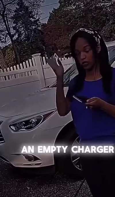 Don't mind her, she's just charging her car- 