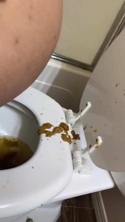 I love taking my big morning shits. I get to make the biggest mess from everything I saved last night 💩🚽