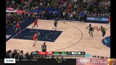 [Highlight] Anthony Edwards hits the lay up, NAW gets a steal and gives it back to Edwards for the 3!