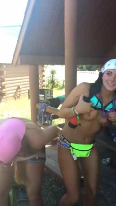 Which one you like more big or small ones but fuckin nice tits?