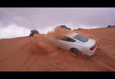 Taking a rental eco boost on an off-road trail. 