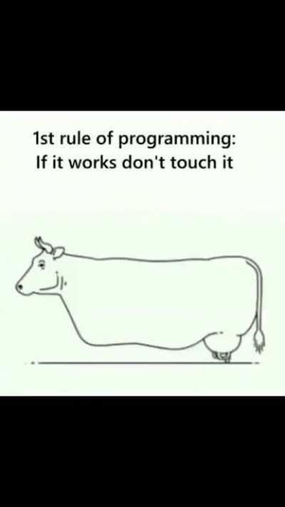 I mean the cow is moving