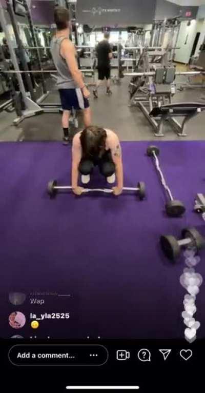 enjoy this clip of ethan working out on his live