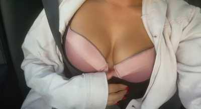 My first post here! I love flashing the Uber driver, would you sneak in the back and suck them for me?