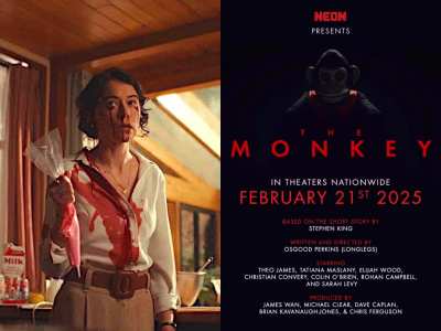 Tatiana promotes her upcoming film The Monkey on Blank Check with Griffin & David