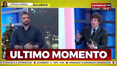 Javier Milei sobre conducir bajo efectos del alcohol