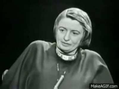 AYN RAND ACTUALLY DESPISED HOMOSEXUALITY AND LIBERTARIANS AND COMPLETELY MISUNDERSTOOD ALTRUISM. SHE ACTUALLY WAS A SELFISH CUNT. THE SATANIC BIBLE IS PLAGIARIZED FROM ATLAS SHRUGGED TALKING POINTS. 
