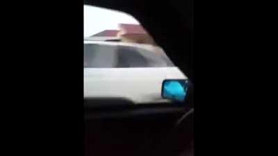 This car with tinted windows