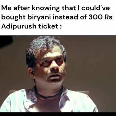 Why Didn't I eat biriyani instead