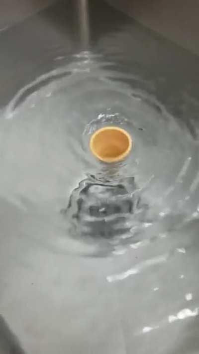 Cone in a whirlpool