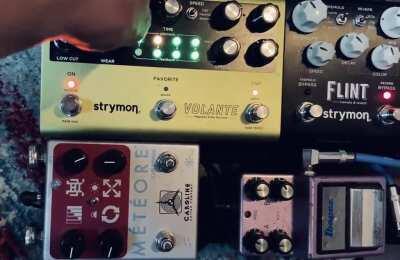 Playing around with the Sound on Sound tape machine feature on the Strymon Volante
