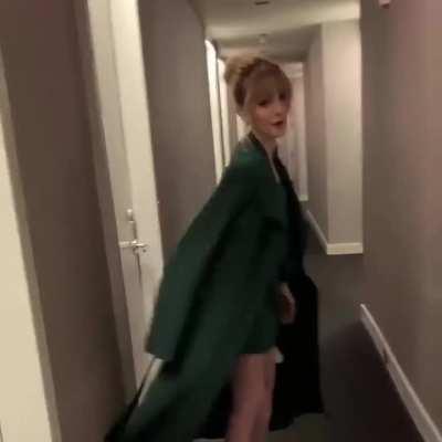 Mckenna flaunting her outfit