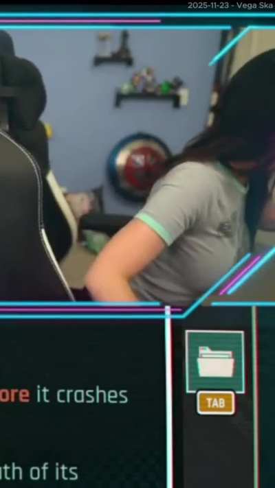 Trish moving furniture around