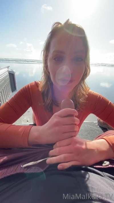 Sharing a nice view and everything with Mia Malkova