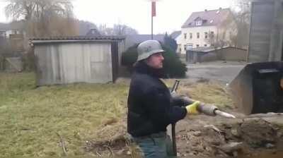 German soldier defending Berlin from USSR (1945)