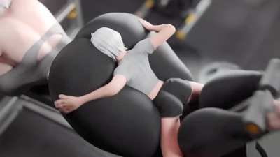 2B in the gym [Nier Automata] (Scrag)