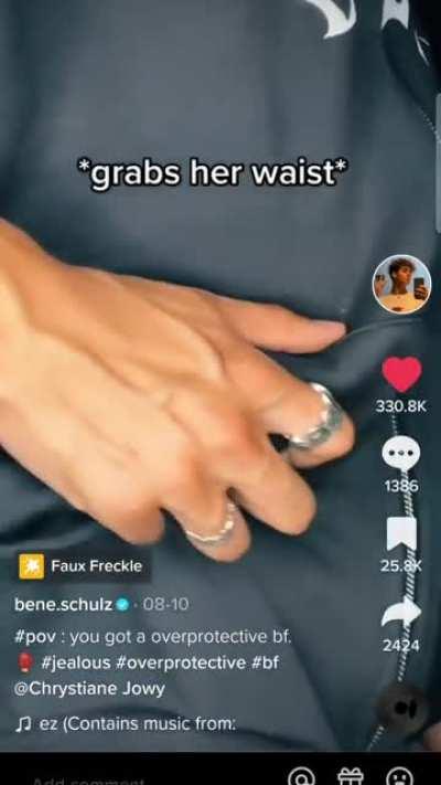 When you're literally feeling yourself