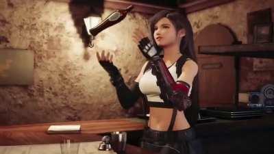 Tifa knows how to wet girls