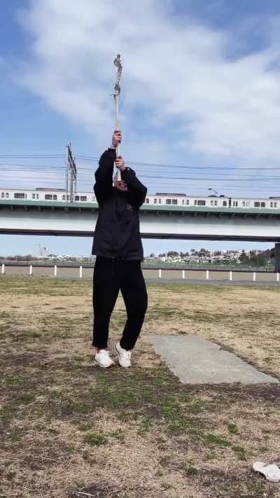 I don't know how he's doing it, but that was smooth.