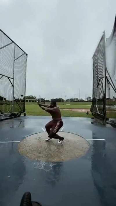 Have you ever seen someone throw something with that much torque?