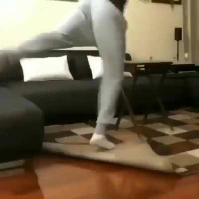 Eren when he flips pancakes