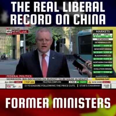 The real Liberal record on China
