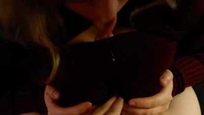 Cumming Between Sweater Puppies