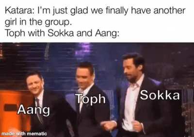 Toph be vibing with them...