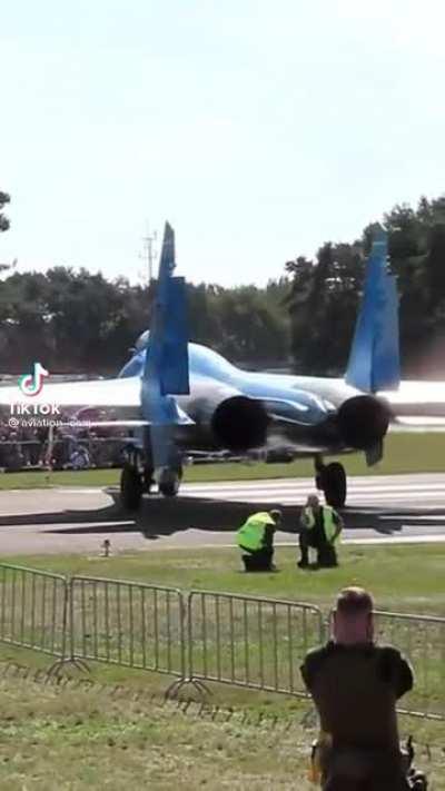 Probably not a good idea to stand behind that jet...