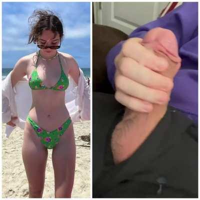 Her bikini is small and my load is big