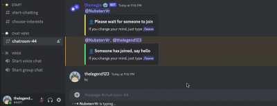 there’s a discord server that works like omegle