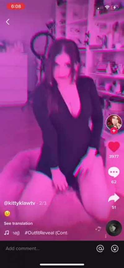 On her TikTok (don’t know if it was already here)