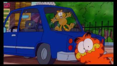 Garfield lost a life that day