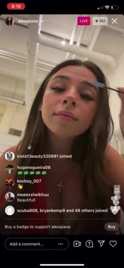 I was able to get a little bit of the live