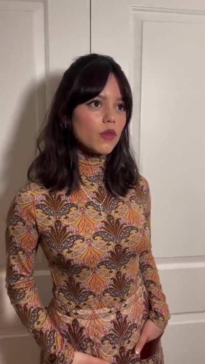 Perfect outfit, perfect choice of song, perfect girl