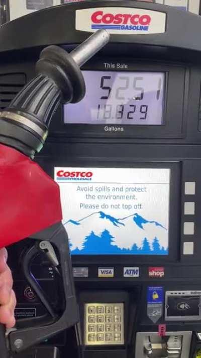 My Costco pump kept charging me after it stopped filling