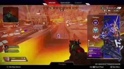 This player who was on our team was teaming with an enemy team to get the 20kill badge on valkyrie, if this is bannable please let it happen.