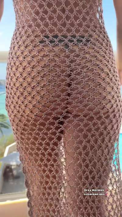 Do you think I can go down to the hotel pool like this? 😈🔥