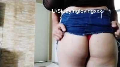 Big ass and denim skirt - oc