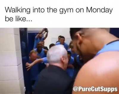 Mondays at the gym