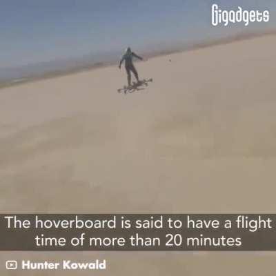 Drone hoverboard complete with FAA navigation lighting, a 500lb max capacity, and a 20min+ flight time!